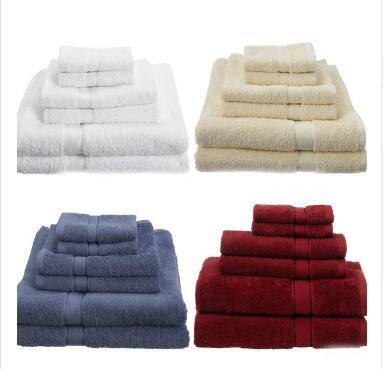luxury hotel bathroom  eco-friendly Egyptian cotton towel set