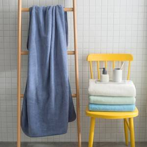 Coral fleece brushed bath towel