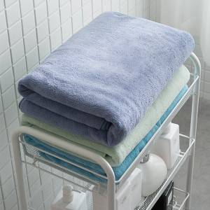 Coral fleece brushed bath towel