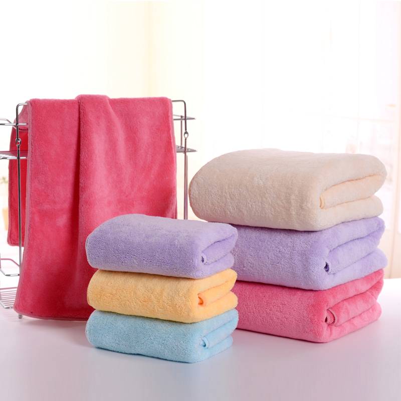 Wholesale 100% polyester coral fleece facecloth microfiber sweat towel