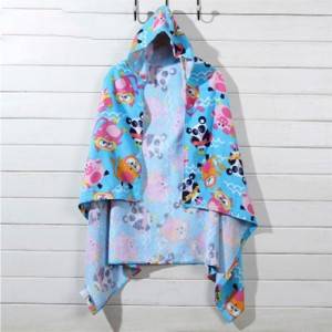 Quality guarantee eco-friendly children hooded cloak bath towel poncho by factory price