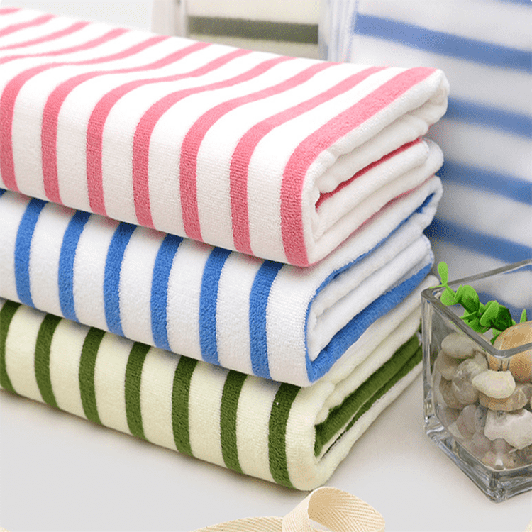 Cheap customized microfiber super absorbent microfiber fabric cloth terry bath towel set