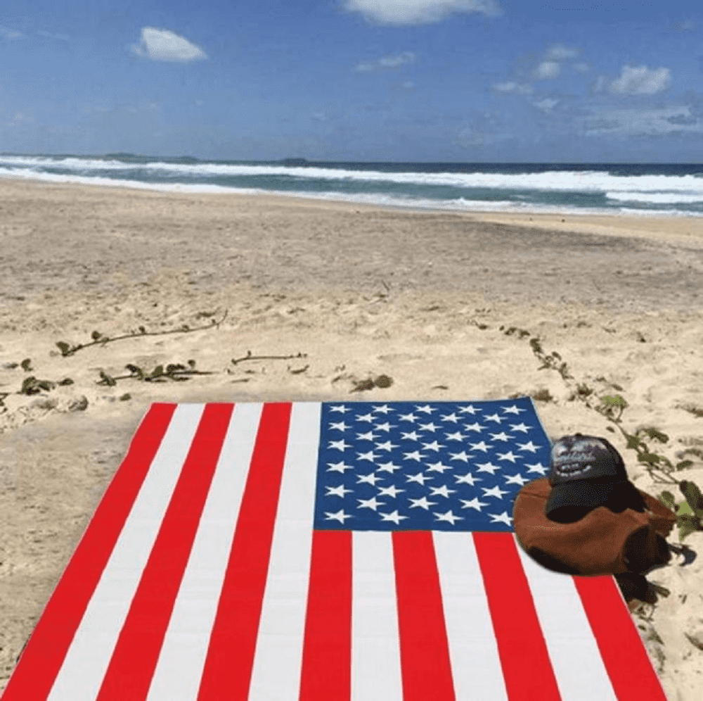 Wholesale American Flag Pattern Printed Bath Beach Pool Towel beach tapestry