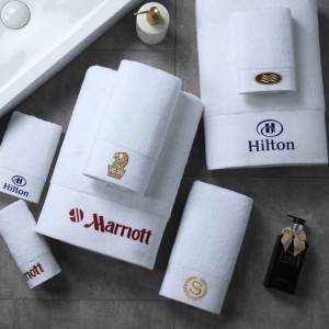 100% cotton hotel towel set wholesale