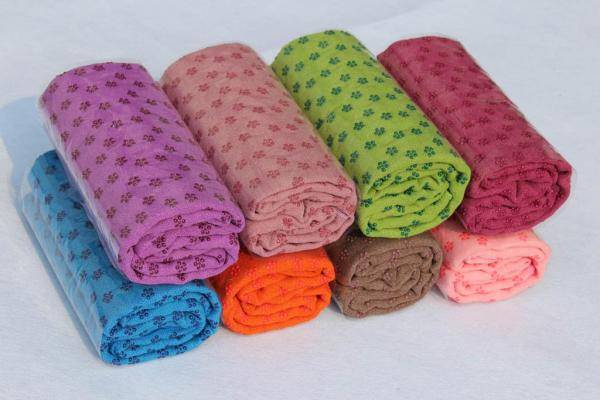 wholesale non-slip yoga mat towel players used microfiber sports towel