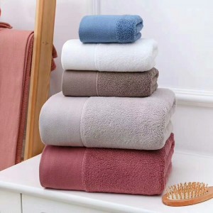 OEM/ODM Manufacturer OEM Softest Luxury Towel Set 100% Cotton Bath Hand Face Towels