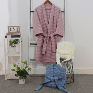hot sale comfortable 100% cotton bathrobe