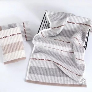 100% cotton face towels hot sale strip towel