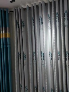 Windows Curtain Solid White Thick Drapes Dyed Polyester Black out Curtain for Hotel