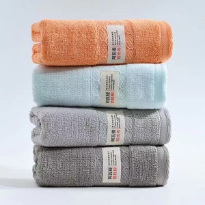 100% Cotton Plain towel with satin finish