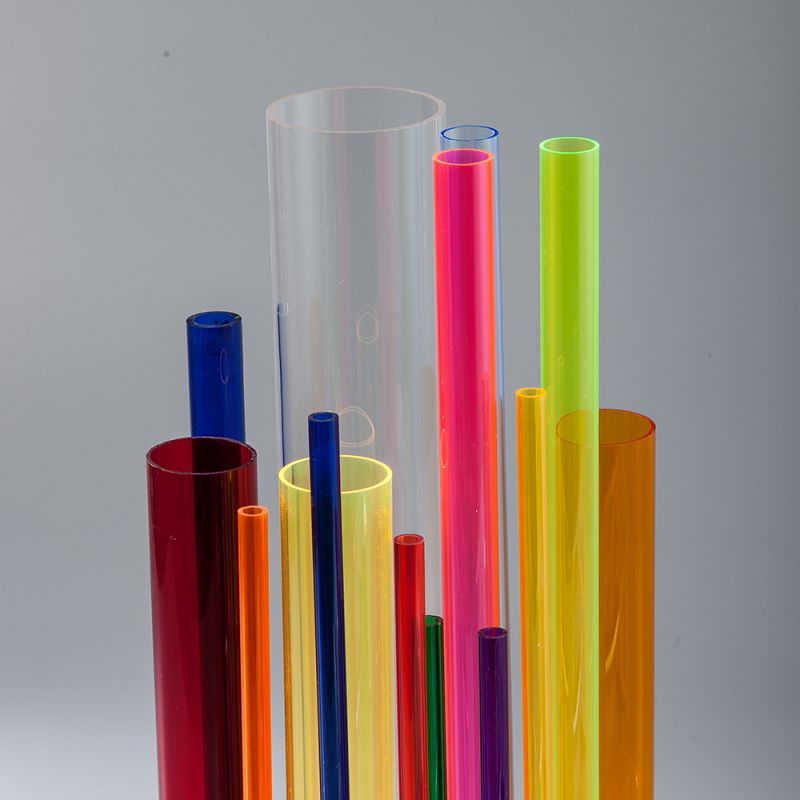 2022 New Style Black Plastic Tube - Mingshi extruded acrylic colored tubes – Mingshi
