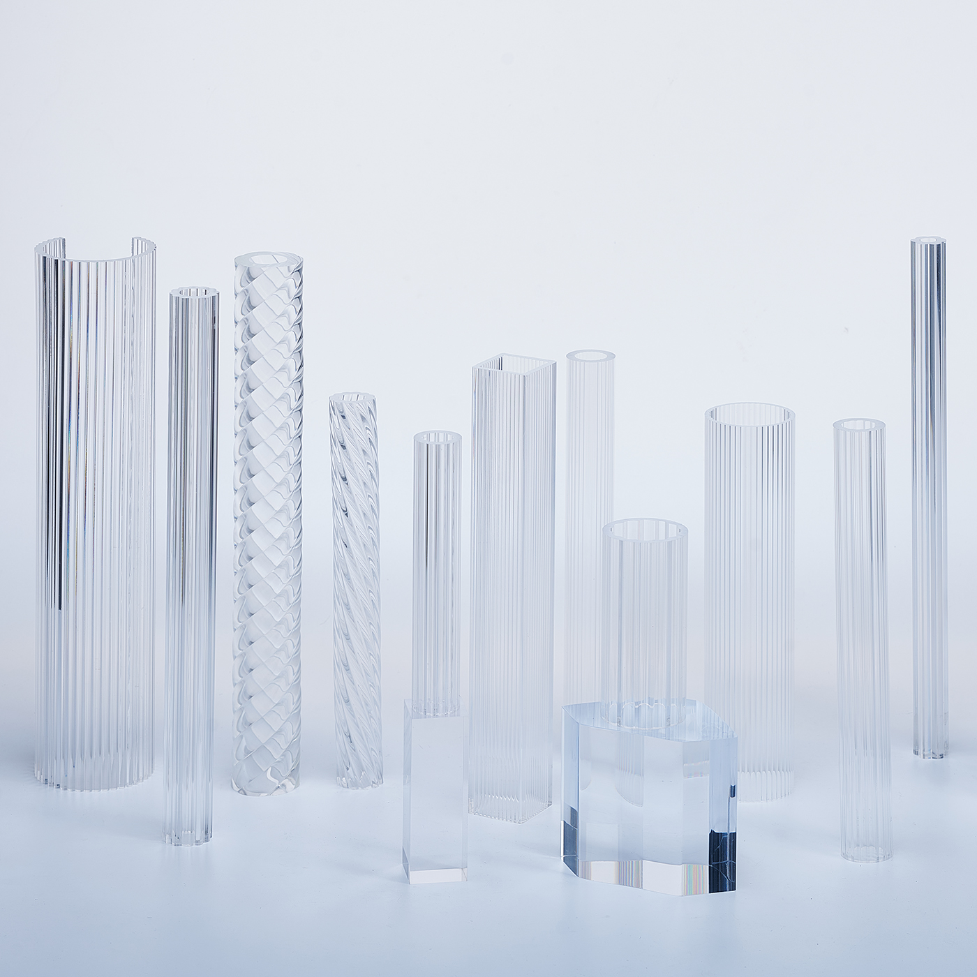Renewable Design for Custom Acrylic Shape - Mingshi extruded acrylic streak tubes – Mingshi