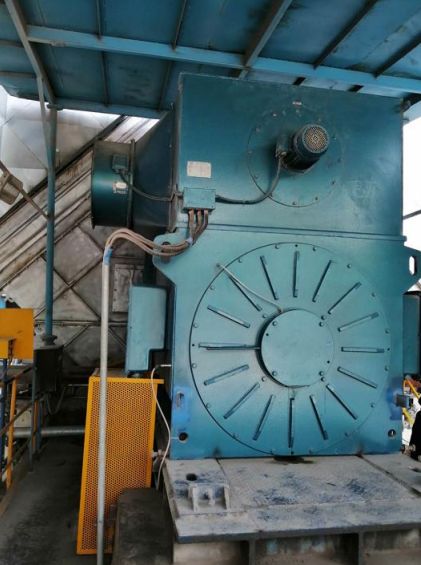 High voltage and ultra-high efficiency three-phase  permanent magnet synchronous motor for high-temperature fans in the cement industry