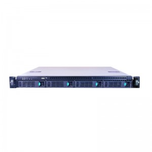 1U hot-swappable four hard disk server chassis