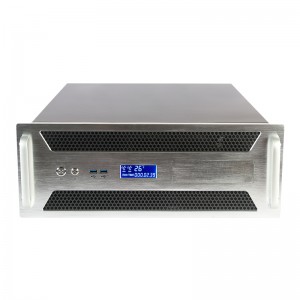 4U550 LCD ulawulo lobushushu screen rack-Mount pc case