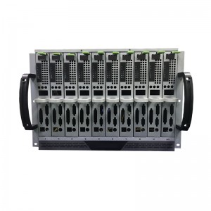 IDC hot-swappable 10-subsystem managed blade server chassis