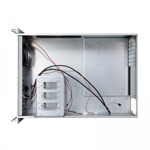 Aluminium panel industrial computer case ine green light bar