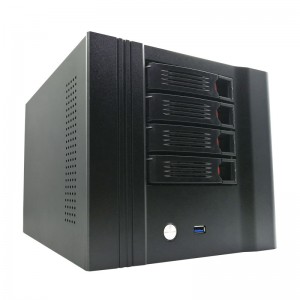 Modulær nettverkslagring hot-swappable server 4-bay NAS-chassis