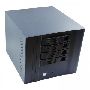 Xassís NAS de 4 badies de servidor d'emmagatzematge de xarxa modular intercanviable en calent