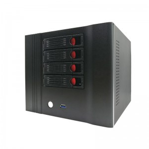 Xassís NAS de 4 badies de servidor d'emmagatzematge de xarxa modular intercanviable en calent