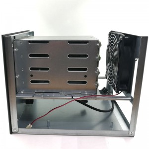 panyimpenan jaringan modular hot-swappable server 4-bay NAS chassis