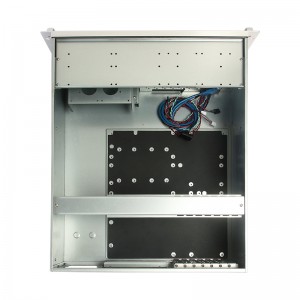 Caja de aluminio cepillada para montaje en rack del panel 4u de la exhibición del control de temperatura