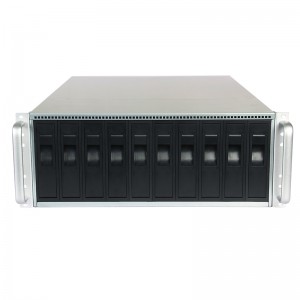 ຫ້ອງຄອມພິວເຕີ IDC ຫຼາຍບັດກາຟິກ 10 ຮາດໄດສະລັອດຕິງ P disk GPU server case
