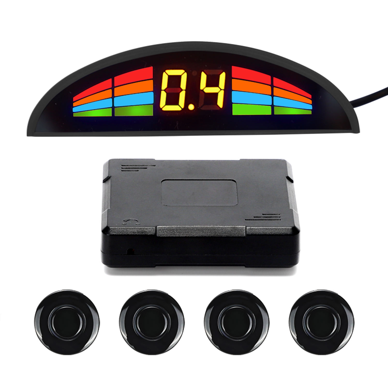 Wholesale China Front Parking Sensor For Car Suppliers Quotes –  Car led Parking Sensor rear 4sensor for Auto with bi bi sound 4pcs ultrasonic sensor  – Minpn