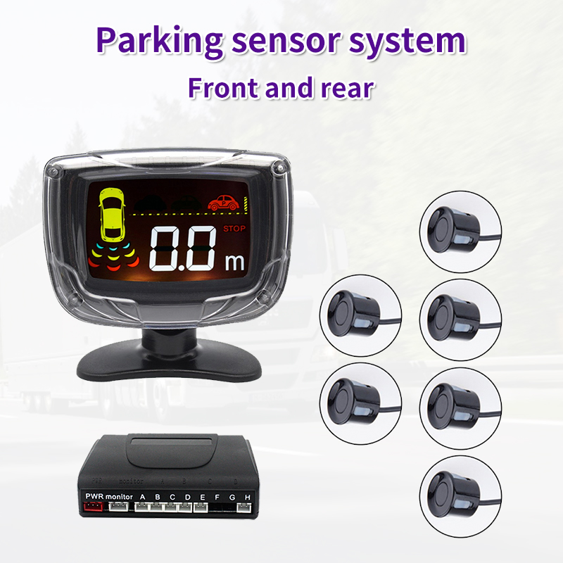 sensor parkir lcd mobil kalawan CE / FCC sensor ngabalikeun keur parkir mobil kualitas alus harga pabrik pangalusna MP-312LCD-6