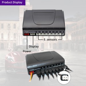 [ასლი] მანქანის LCD პარკირების სენსორი CE/FCC უკუსვლის სენსორით მანქანის პარკირებისთვის კარგი ხარისხის საუკეთესო ქარხნული ფასი MP-312LCD-8