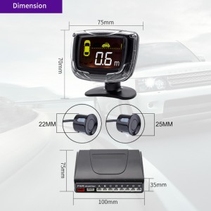[Kopiraj] automobilski LCD parking senzor sa CE/FCC senzorom za vožnju unazad za parkiranje automobila dobre kvalitete najbolja tvornička cijena MP-312LCD-8