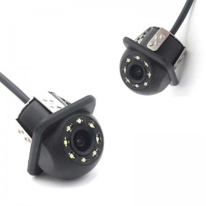 Smartour auto Atpakaļskata kameras atpakaļgaitas palīgierīce Transportlīdzeklis Atpakaļgaita Black Fisheye Lens Night Vision Ūdensizturīga rezerves kamera MP-C408-8