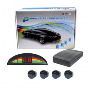Car Universal smart led Parking Sensor with bi bi sound 4pc ultrasonic sensor