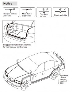 Sensor de estacionamento automotivo com 4 sensores, detector de radar de backup de assistência reversa