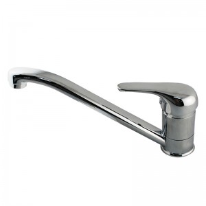 Euro Chrome Solid Brass Mixer Tap with 360 Swivel for kitchen