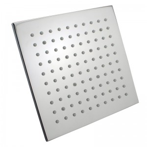 200mm 8″ Solid Brass Square Chrome LED Rainfall Shower Head