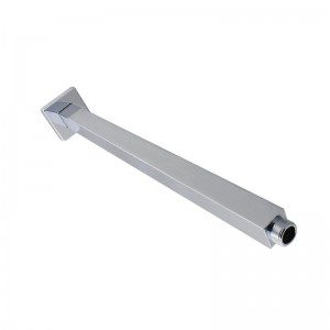 400mm Ceiling Shower Arm Square Chrome Solid Brass