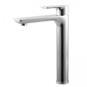 Factory Price For Bathroom Shower Panels - Solid Brass Chrome Tall Basin Mixer Tap Bathroom Basin Tap – Miracle