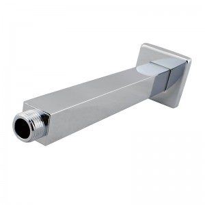 200mm Square Chrome Ceiling Shower Arm Solid Brass