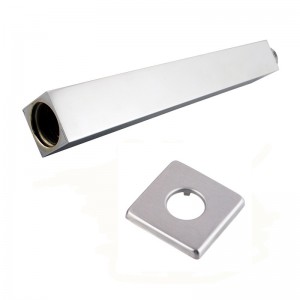 200mm Square Chrome Ceiling Shower Arm Solid Brass