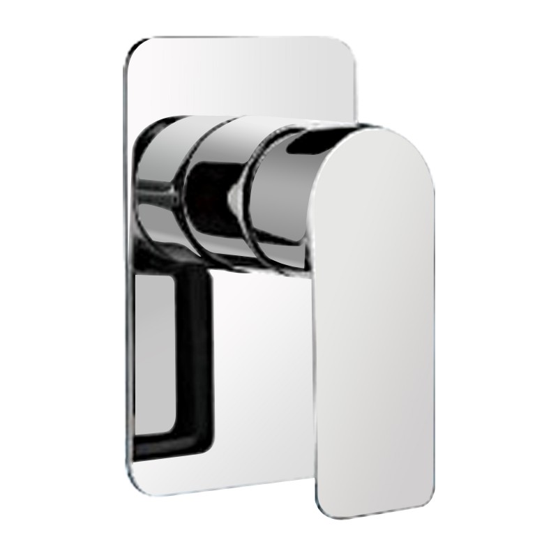 Chrome/Matt Black/Brushed Nickel Solid Brass Wall Mounted Mixer for Shower and Bath