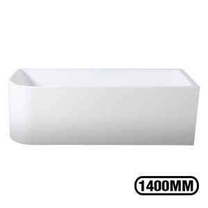 Reasonable price Handicap Bathtub - 1400x750x610mm Corner Bathtub Right Corner Back to Wall Acrylic White Bath Tub – Miracle