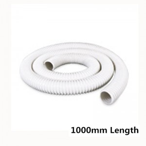 1000mm White Flexible Hose Tube for Bathtub Waste Drain in bathroom