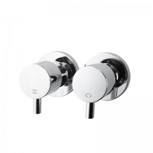 China Factory for Black & Rose Gold Shower Set - Euro Round Chrome Shower Wall taps – Miracle