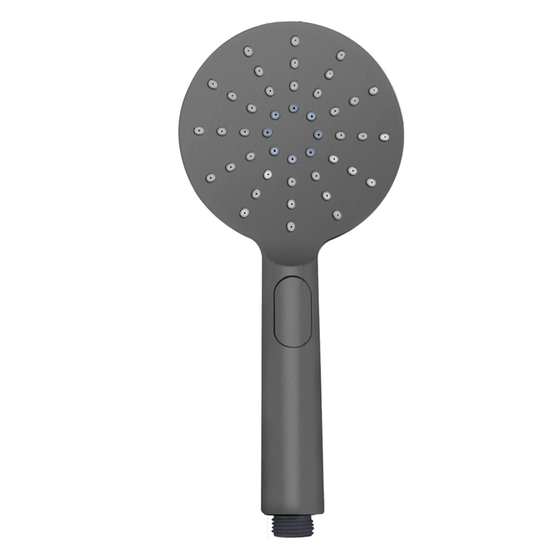Round Gunmetal Grey ABS 3 Function Handheld Shower Only