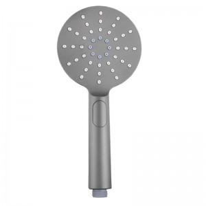 Round Brushed Nickel ABS 3 Function Handheld Shower Only