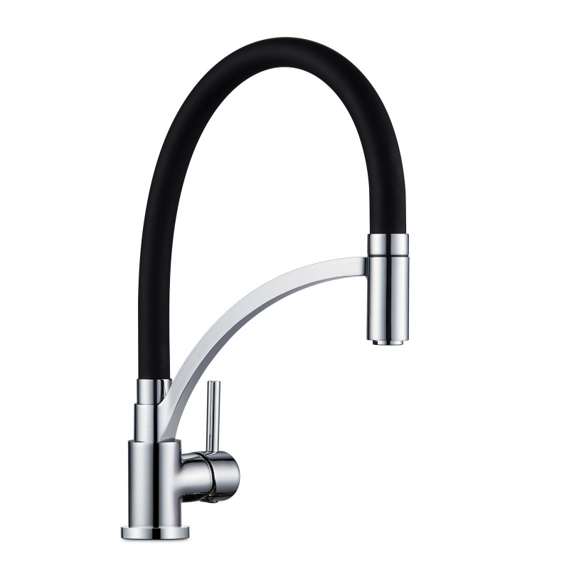 Renewable Design for Flat Rim Stainless Steel Sink - OEM Manufacturer China Ebay Matte Black Kitchen Mixer Tap Solid SUS304 Stainless Steel, Single Handle Pause Function 2 Water Mode 360 Degree Swivel Pre-Rinse Pull out Kitchen Tap – Miracle