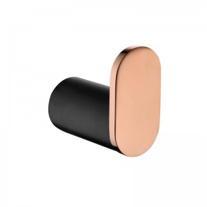 Good quality Stainless Steel Bathtub Spout - Black & Rose Gold Robe Hook Wall Mounted Stainless Steel – Miracle