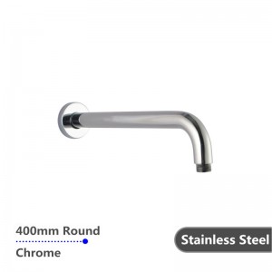 Top Suppliers Vintage Bathtub - 400mm Shower Arm Round Chrome Stainless Steel 304 Wall Mounted – Miracle