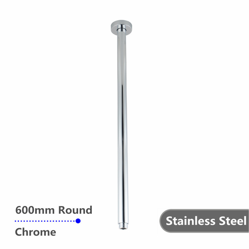 600mm Ceiling Shower Arm Stainless Steel 304 Round Chrome